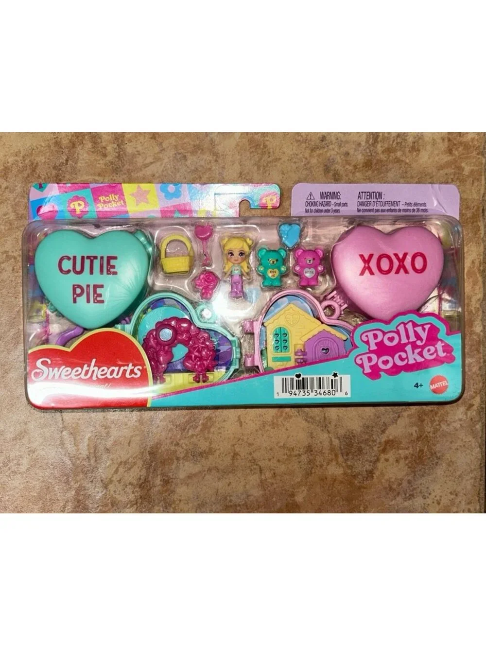 Polly Pocket Sweethearts Valentine Compact Playset NEW SEALED Mattel